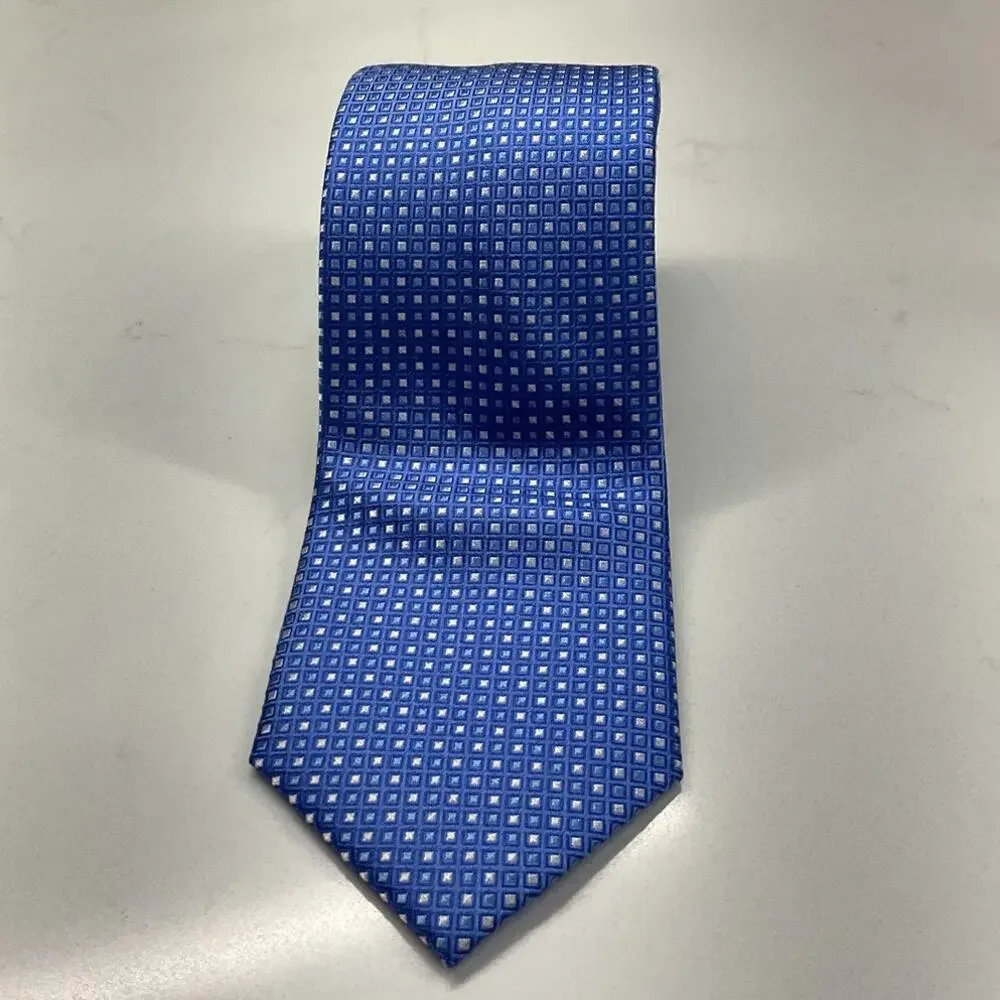 Tommy Hilfiger Blue Mirco Dot Slik Mens Neck Tie